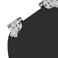 Zachte sluit toiletbril Zwart 44 x 38 cm MDF-plaat 6