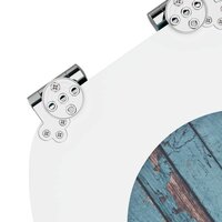 Zachte sluit toiletbril Blauw 44 x 38 cm MDF-plaat 6