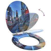 Zachte sluit toiletbril Multikleur 44 x 38 cm MDF-plaat 9