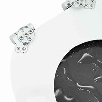 Zachte sluit toiletbril Grijs 44 x 38 cm MDF-plaat 6