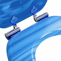 Zachte sluit toiletbril Blauwe Druppel 44 x 38 cm MDF-plaat 5