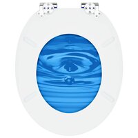 Zachte sluit toiletbril Blauwe Druppel 44 x 38 cm MDF-plaat 8
