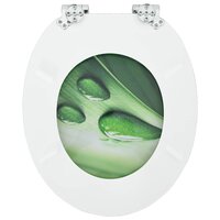 Zachte sluit toiletbril Groene Druppel 44 x 38 cm MDF-plaat 8
