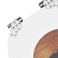 Zachte sluit toiletbril Oranje 44 x 38 cm MDF-plaat 6