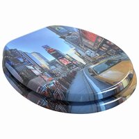 Zachte sluit toiletbril Multikleur 44 x 38 cm MDF-plaat 2