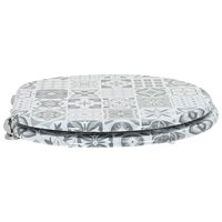 Zachte sluit toiletbril Grijs 44 x 38 cm MDF-plaat 3