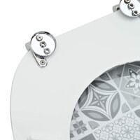 Zachte sluit toiletbril Grijs 44 x 38 cm MDF-plaat 6