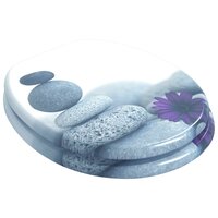 Zachte sluit toiletbril Grijs 44 x 38 cm MDF-plaat 2