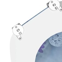 Zachte sluit toiletbril Grijs 44 x 38 cm MDF-plaat 6