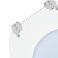 Zachte sluit toiletbril Blauw 44 x 38 cm MDF-plaat 6