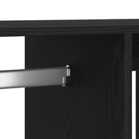 Kledingkast Zwart Eiken 80x40x110 cm Bewerkt Hout 8