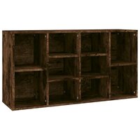 Schoenenbank 103x30x55 cm bewerkt hout gerookt eikenkleurig 2
