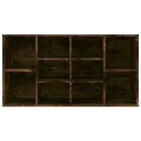 Schoenenbank 103x30x55 cm bewerkt hout gerookt eikenkleurig 5