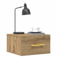 Nachtkastje Artisan Eiken 35 x 35 x 20 cm Bewerkt hout 3