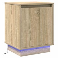 Nachtkastje Sonoma Eiken 39 x 34,5 x 50 cm Bewerkt hout 2