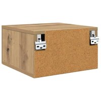 Nachtkastje Artisan Eiken 35 x 35 x 20 cm Bewerkt hout 8