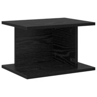 Nachtkastje Zwart Eiken 40 x 30 x 25 cm Bewerkt hout 2