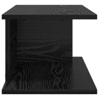 Nachtkastje Zwart Eiken 40 x 30 x 25 cm Bewerkt hout 6