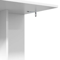 Bijzettafel Wit 45 x 40 x 62,5 cm Bewerkt hout 9