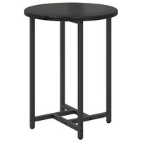 Bijzettafelset 2 pcs Zwart Eiken 6