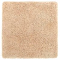 Hoogpolig vloerkleed NAVARRA 120x120 cm polyester beige 2