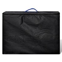 Inklapbare massagetafel 3 zones met houten frame (blauw) 2