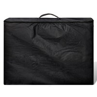 Inklapbare massagetafel 3 zones met houten frame (zwart) 2