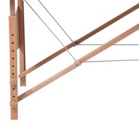 Inklapbare massagetafel 3 zones met houten frame (zwart) 4
