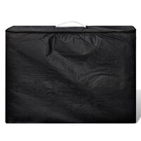 Inklapbare massagetafel 3 zones met houten frame (creme) 2