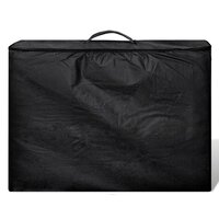 Inklapbare massagetafel 3 zones met aluminium frame (zwart) 6