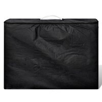 Inklapbare massagetafel 4 zones met houten frame (creme) 3