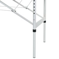 Massagetafel inklapbaar met aluminium frame (vier delen / cr&egrave;mewit) 6