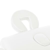 Massagetafel 10 cm dik 2 zones inklapbaar wit 3