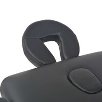 Massagetafel inklapbaar 3 zones 10 cm dik zwart 8