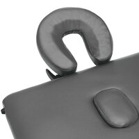 Massagetafel met 2 zones 186x68 cm aluminium frame antraciet 6