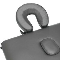 Massagetafel met 3 zones 186x68 cm aluminium frame antraciet 8