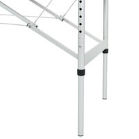 Massagetafel met 4 zones 186x68 cm aluminium frame antraciet 6