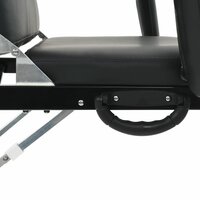 Gezichtsbehandelstoel draagbaar 185x78x76 cm kunstleer zwart 5