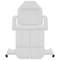 Behandelstoel 180x62x78 cm kunstleer wit 2