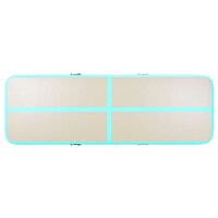 Gymnastiekmat met pomp opblaasbaar 300x100x10 cm PVC groen 7