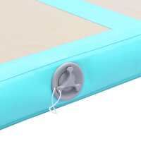Gymnastiekmat met pomp opblaasbaar 700x100x10 cm PVC groen 9
