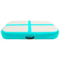 Gymnastiekmat met pomp opblaasbaar 60x100x10 cm PVC groen 4