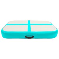 Gymnastiekmat met pomp opblaasbaar 60x100x15 cm PVC groen 3