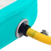 Gymnastiekmat met pomp opblaasbaar 60x100x15 cm PVC groen 9