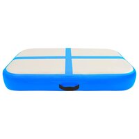 Gymnastiekmat met pomp opblaasbaar 60x100x20 cm PVC blauw 3