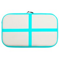 Gymnastiekmat met pomp opblaasbaar 60x100x20 cm PVC groen 4