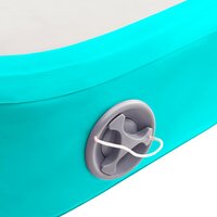 Gymnastiekmat met pomp opblaasbaar 60x100x20 cm PVC groen 7