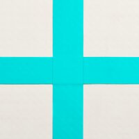 Gymnastiekmat met pomp opblaasbaar 60x100x20 cm PVC groen 9
