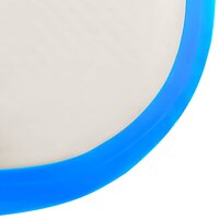 Gymnastiekmat met pomp opblaasbaar 700x100x15 cm PVC blauw 9