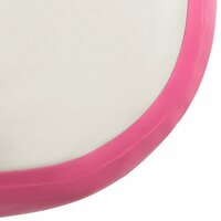 Gymnastiekmat met pomp opblaasbaar 400x100x20 cm PVC roze 8